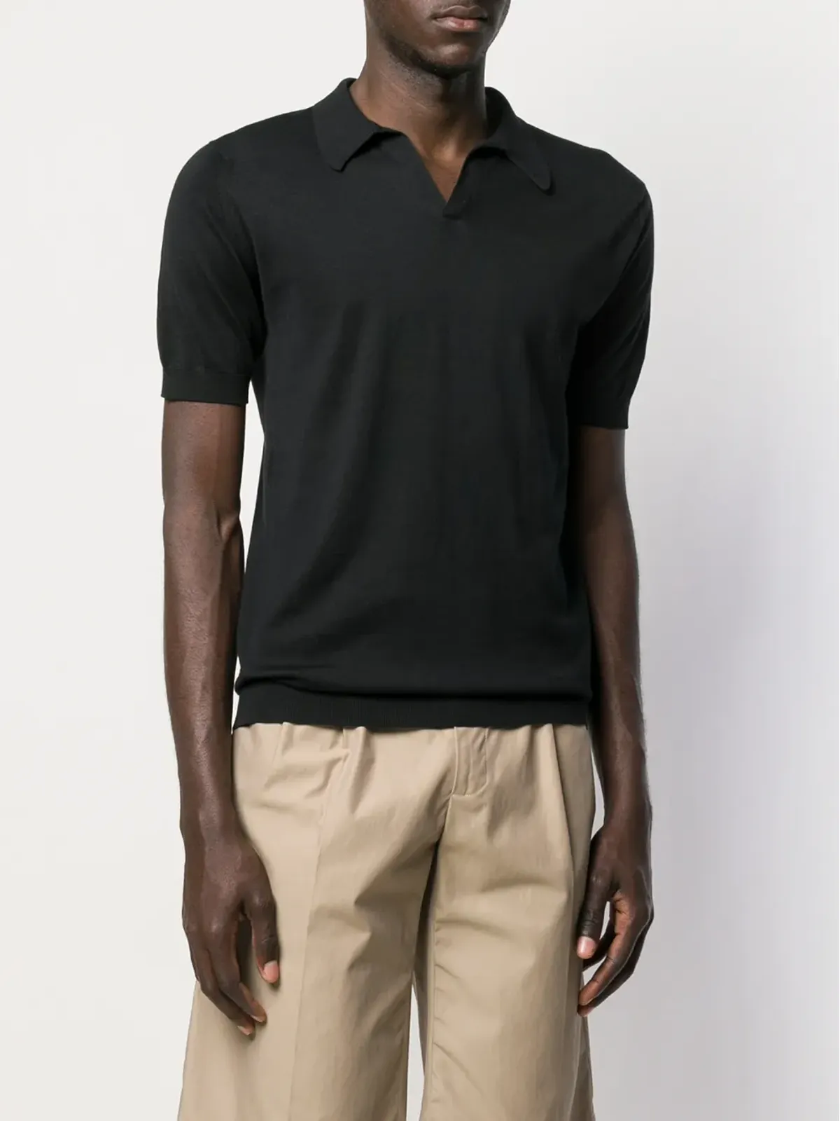 John Smedley 開襟ポロシャツ - 画像3