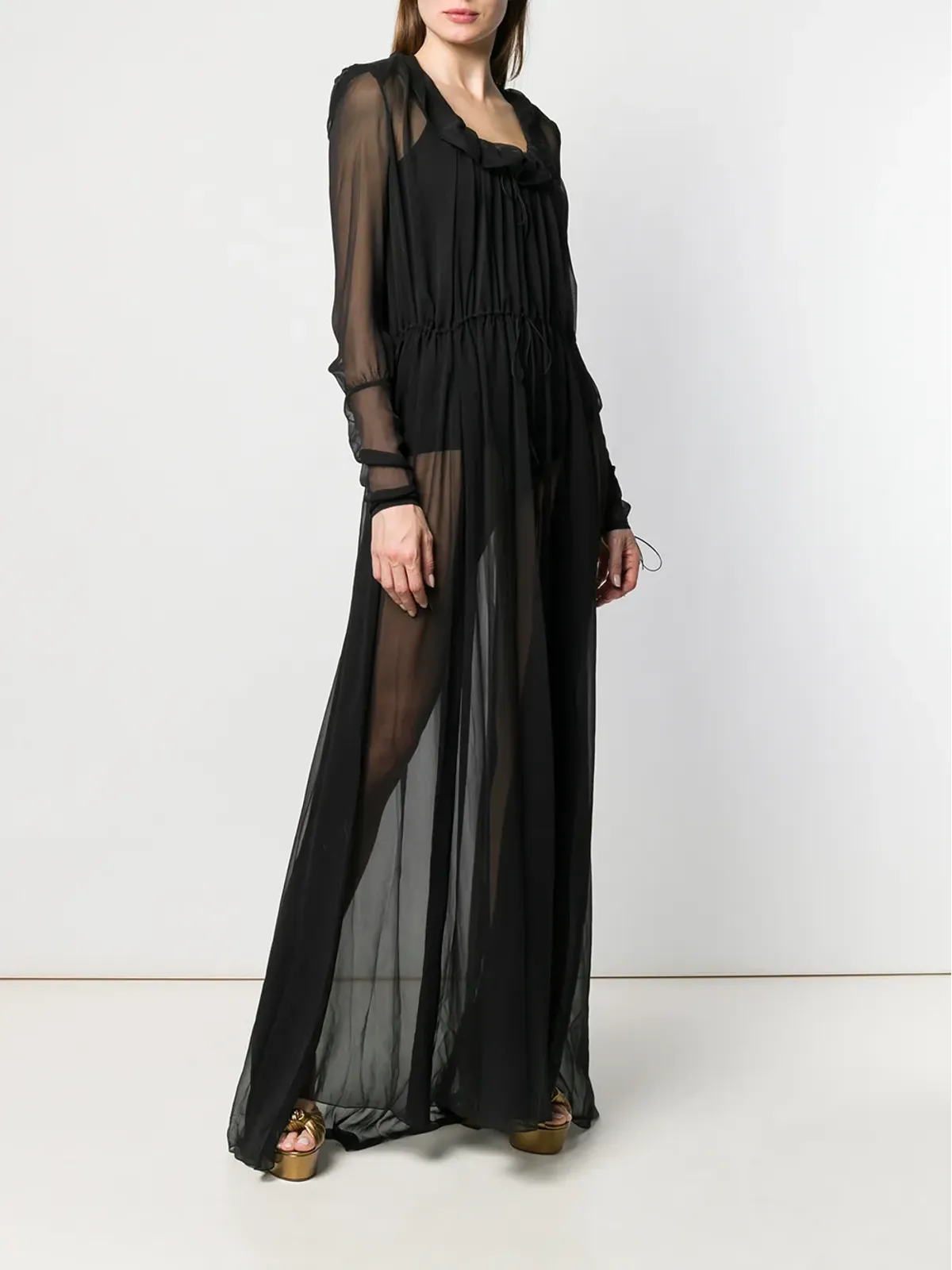 Saint Laurent シアー マキシドレス - 画像3