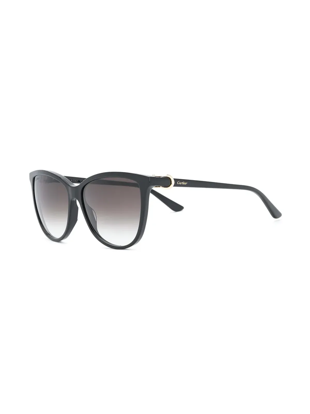 Cartier Eyewear C Décor round sunglasses - Black - 画像2