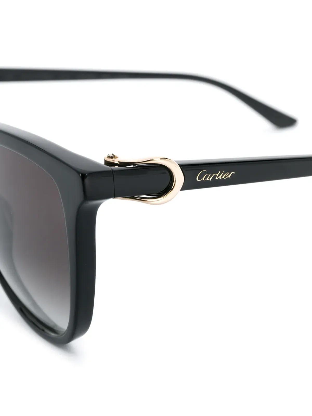 Cartier Eyewear C Décor round sunglasses - Black - 画像3