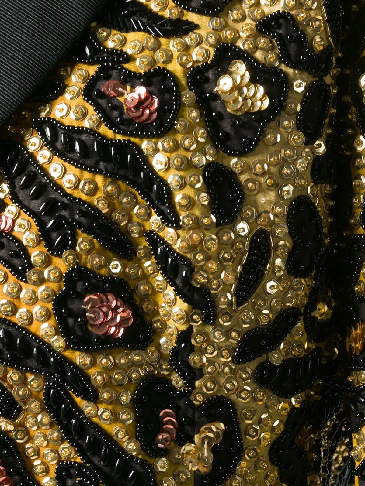 Moschino タイガー・シークイン装飾ブレザー - ゴールド - 画像5