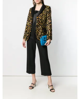 Moschino タイガー・シークイン装飾ブレザー - ゴールド - サムネイル2