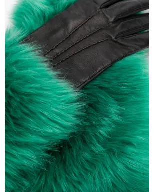 Prada Pre-Owned 2000 ファーライニング グローブ - サムネイル2