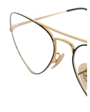 Ray-Ban アビエータフレーム眼鏡 ゴールド - サムネイル3
