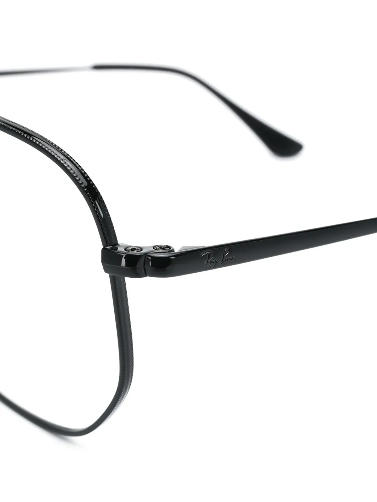 Ray-Ban トップバー付き丸型メガネ - 画像3