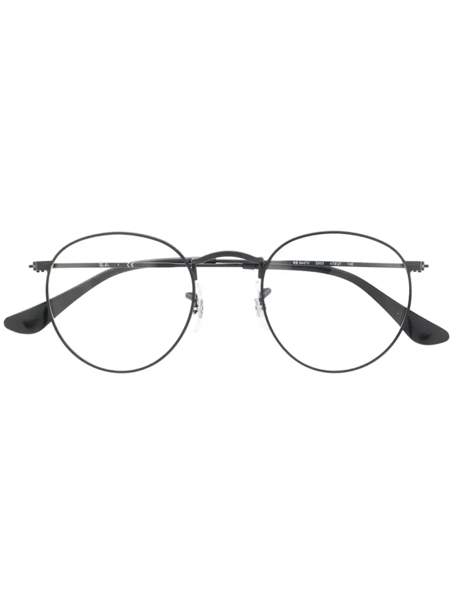 Ray-Ban Ray-Ban ラウンドフレーム メタルメガネ - ブラックの商品画像