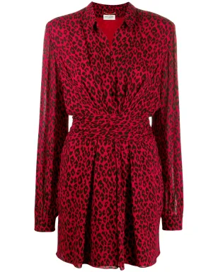 Saint Laurent レオパード柄ドレス - サムネイル1