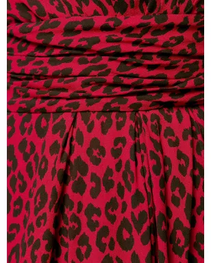 Saint Laurent レオパード柄ドレス - サムネイル5