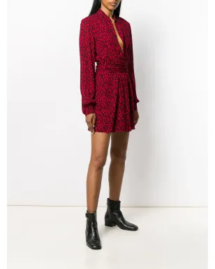 Saint Laurent レオパード柄ドレス - サムネイル3