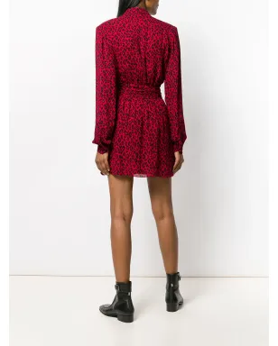 Saint Laurent レオパード柄ドレス - サムネイル4