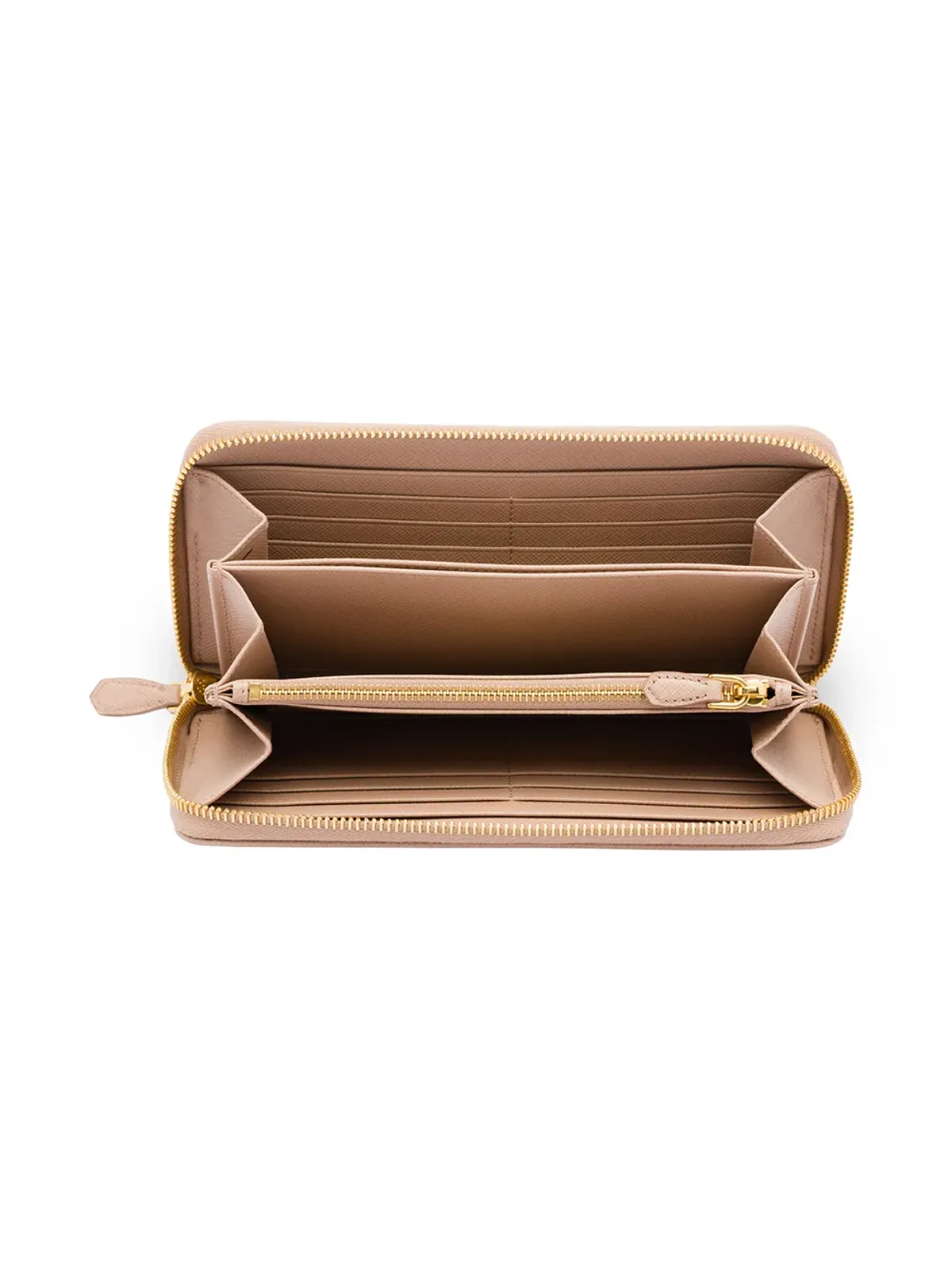 Prada レザー ロゴプレート ウォレット - 画像3