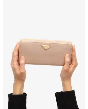 Prada レザー ロゴプレート ウォレット - サムネイル4