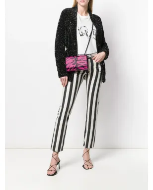 Saint Laurent メタリックVネック カーディガン - サムネイル2
