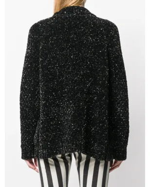 Saint Laurent メタリックVネック カーディガン - サムネイル4