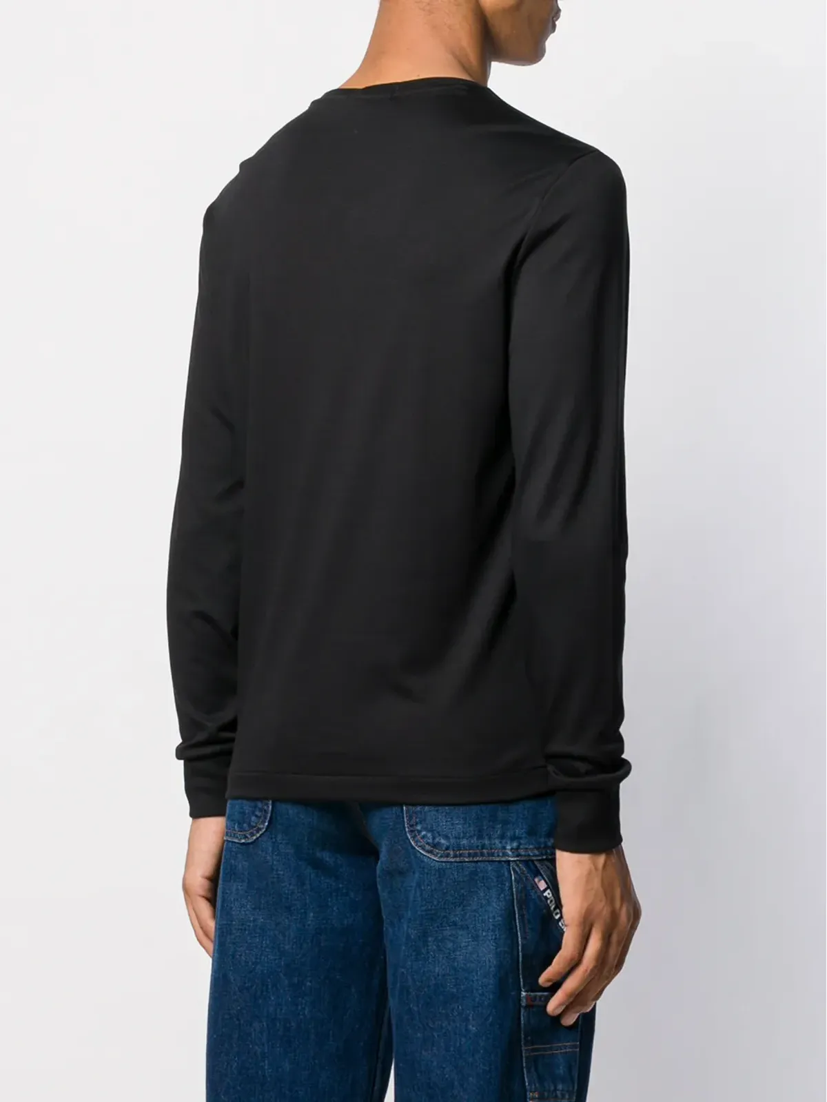 Polo Ralph Lauren ロゴ刺繍入り ロングスリーブTシャツ - ブラック - 画像4