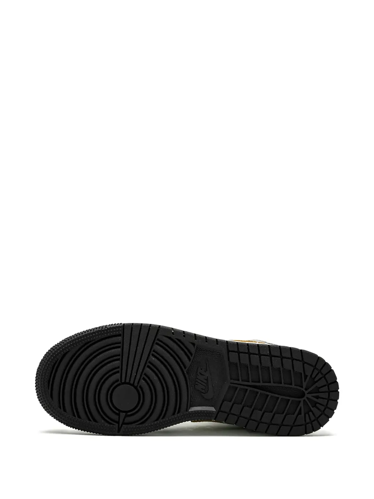 Jordan Kids Air Jordan 1 Mid SE "Black Gold Patent Leather" sneakers - 画像4