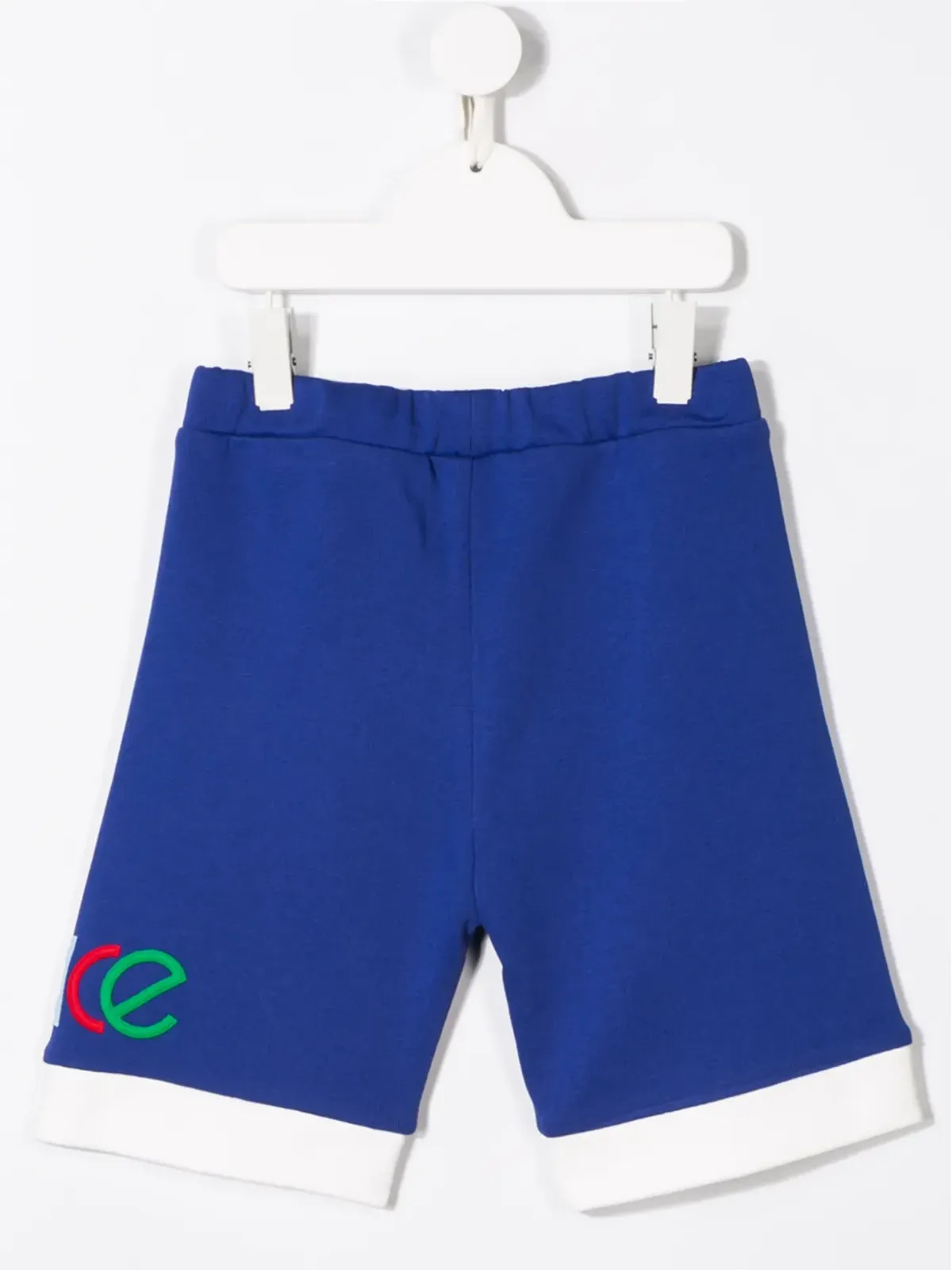 Versace Kids ロゴ トラックショーツ ブルー - 画像2