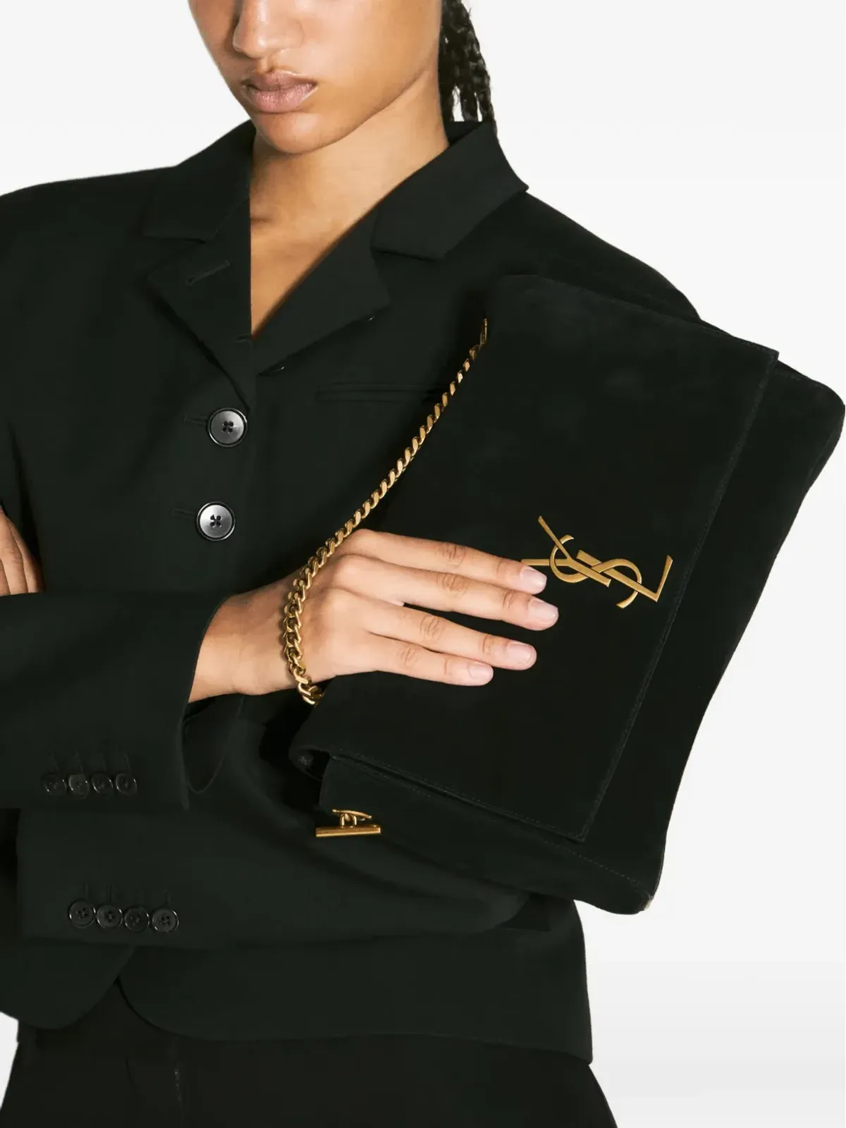Saint Laurent ケイト ロゴプレート ショルダーバッグ - 画像4