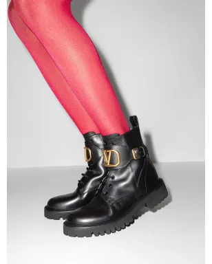 Valentino Garavani VLogo Signature コンバットブーツ - サムネイル3