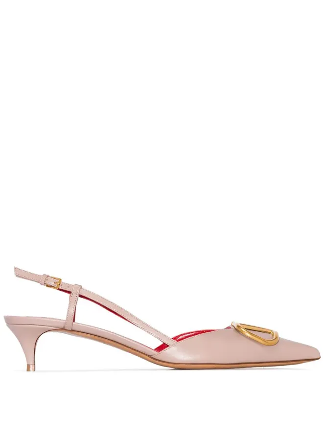 Valentino Garavani Valentino Garavani VLogo Signature スリングバックパンプスの商品画像