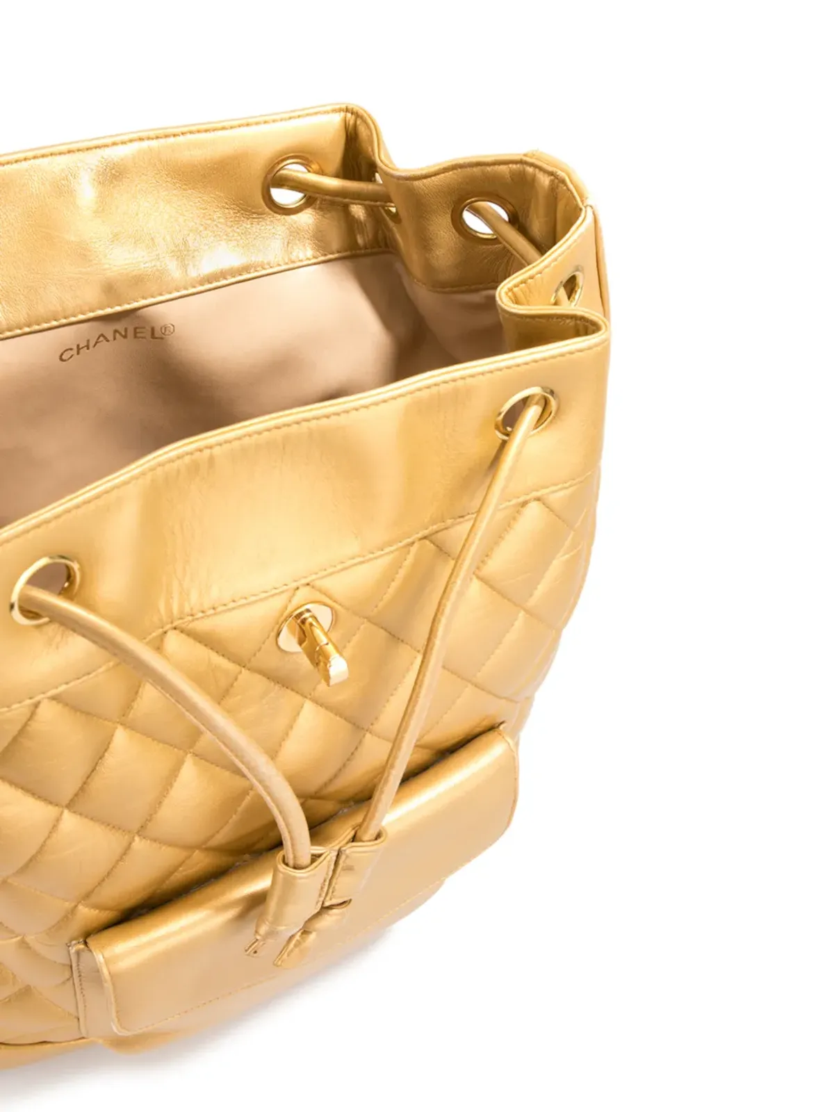CHANEL Pre-Owned サークルターンロックバックパック - 画像4