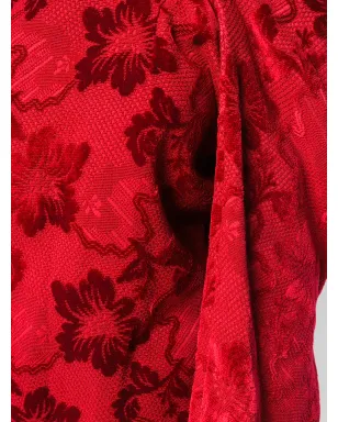 Comme Des Garçons Pre-Owned 1996 jacquard blouse - Red - サムネイル5
