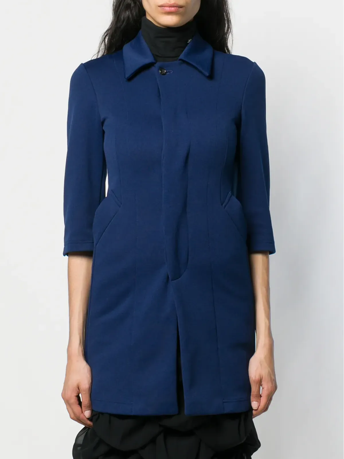 Comme Des Garçons Pre-Owned デフォーメーションコート - ブルー - 画像4