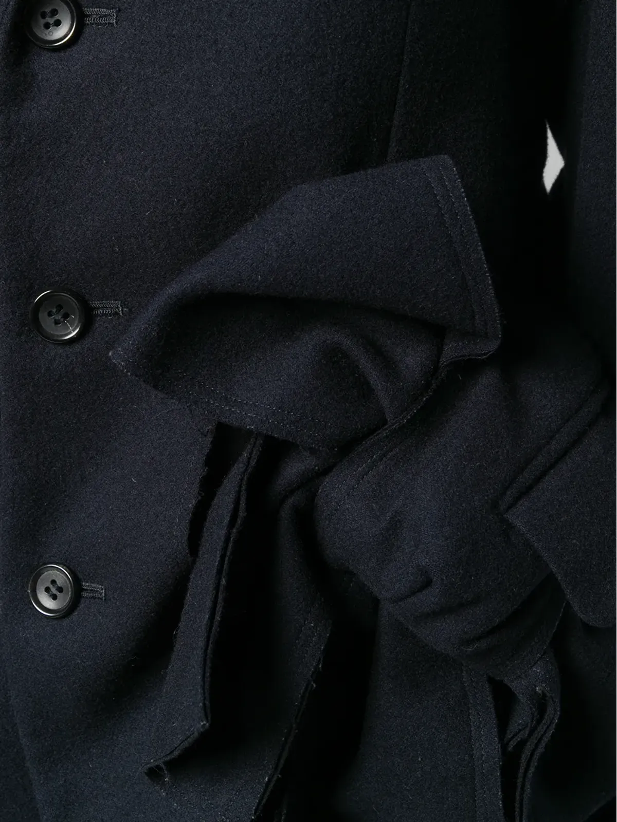 Comme Des Garçons Pre-Owned リボンディテールコート - 画像5