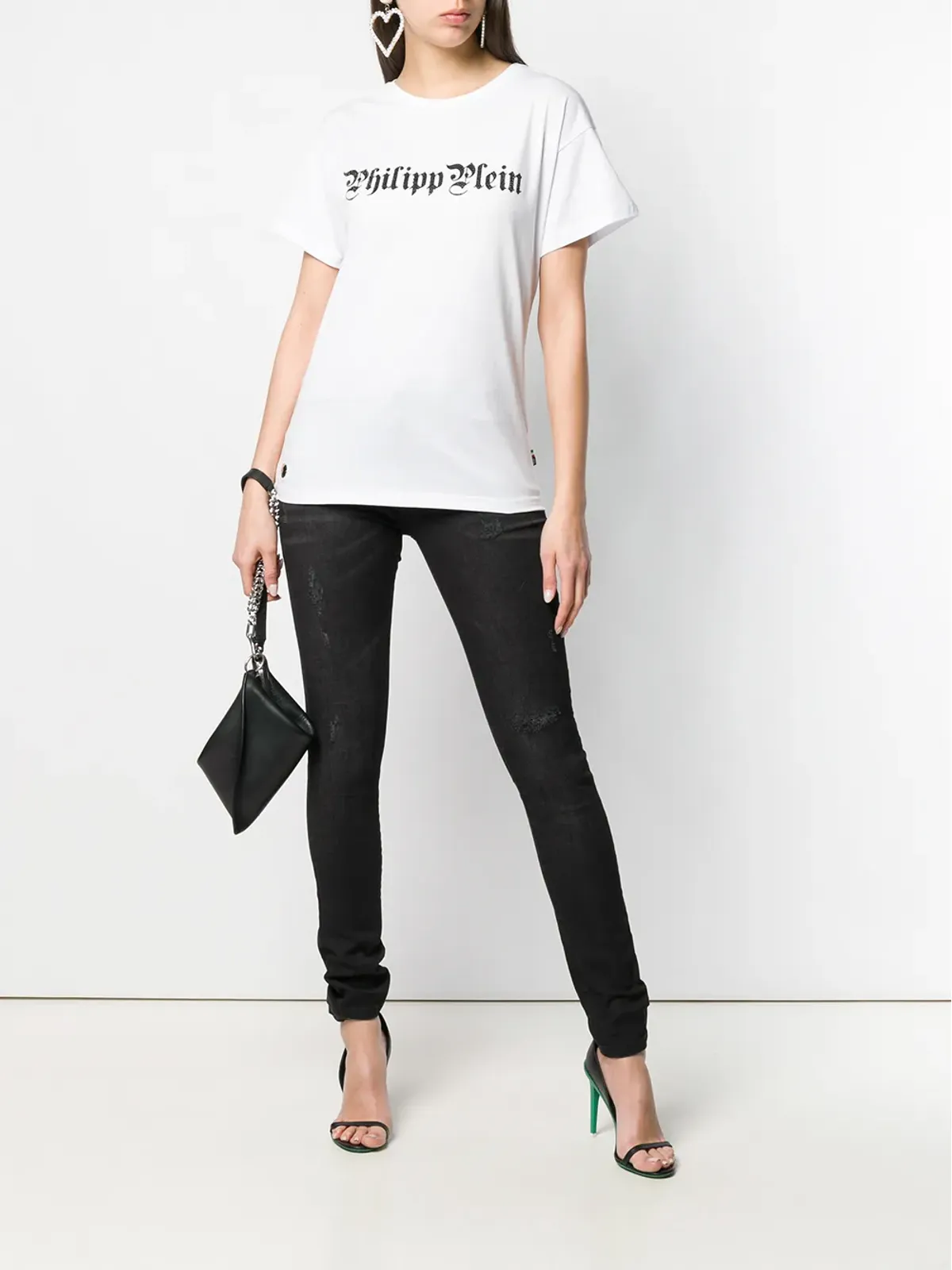 Philipp Plein リップドジーンズ - 画像2