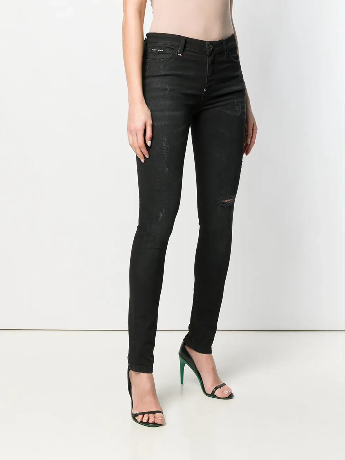Philipp Plein リップドジーンズ - 画像3