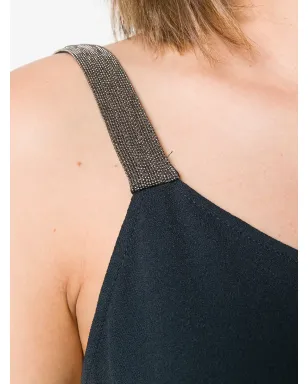 Fabiana Filippi スパゲッティストラップトップ - ブルー - サムネイル5