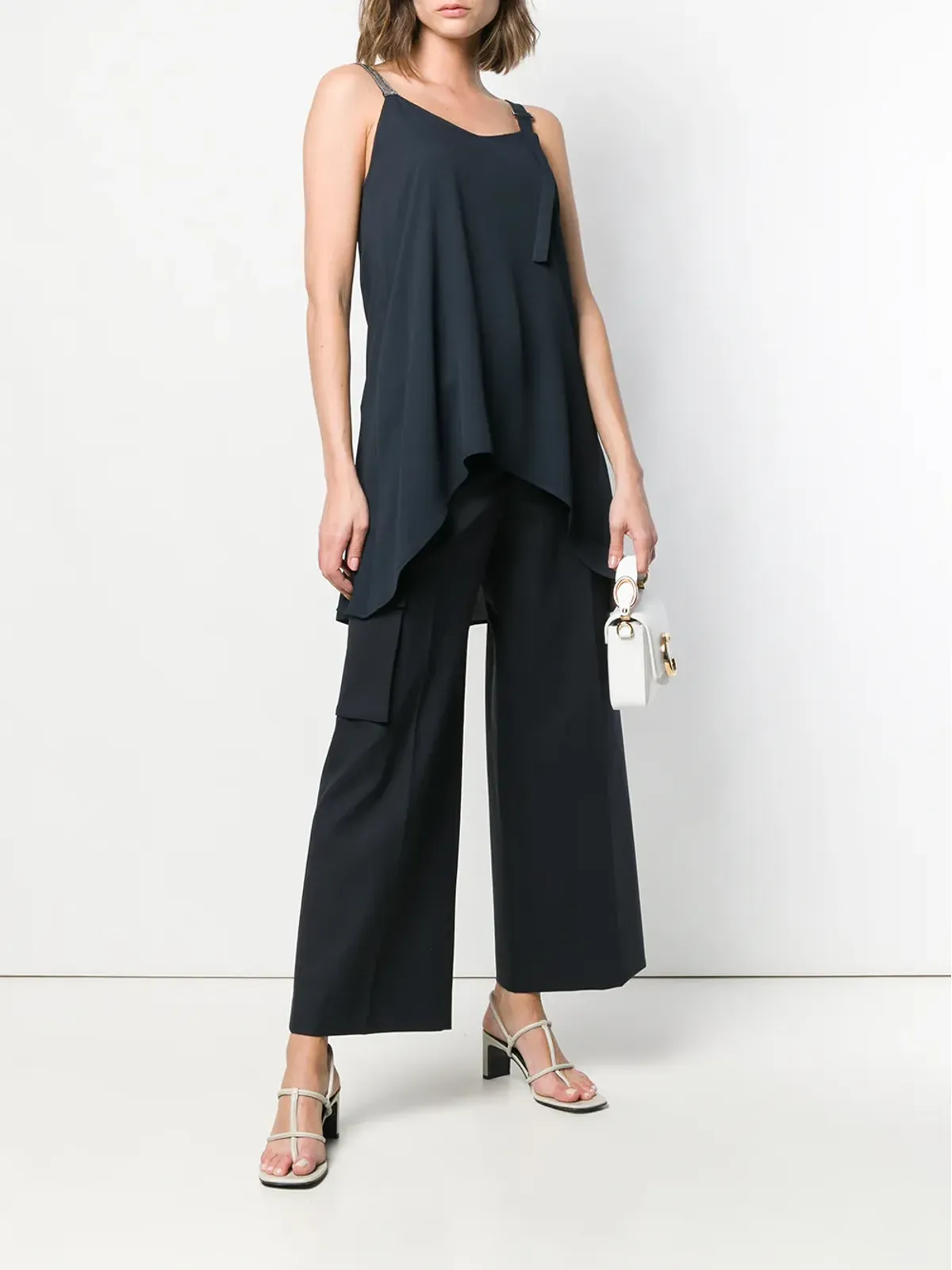 Fabiana Filippi スパゲッティストラップトップ - ブルー - 画像2