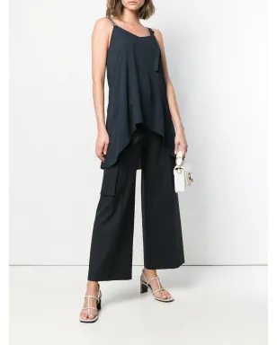 Fabiana Filippi スパゲッティストラップトップ - ブルー - サムネイル2