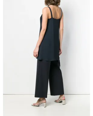 Fabiana Filippi スパゲッティストラップトップ - ブルー - サムネイル4