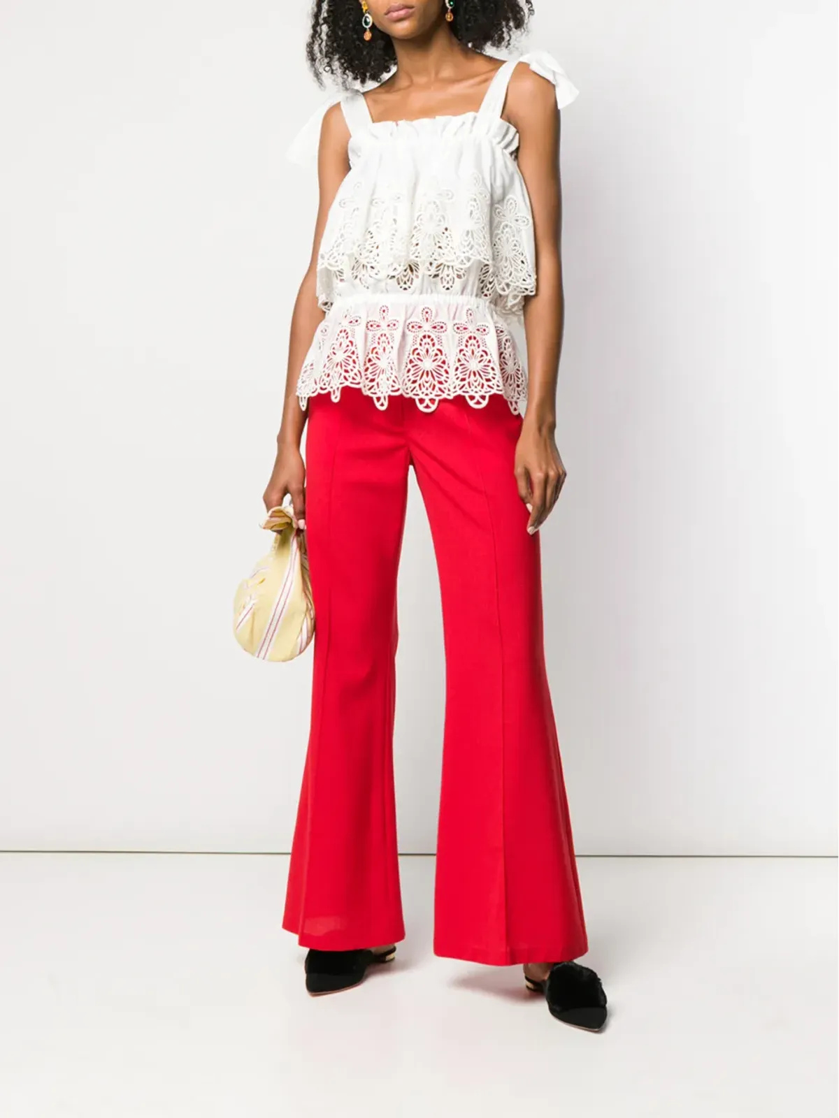 Dolce & Gabbana intaglio embroidered top - White - 画像2
