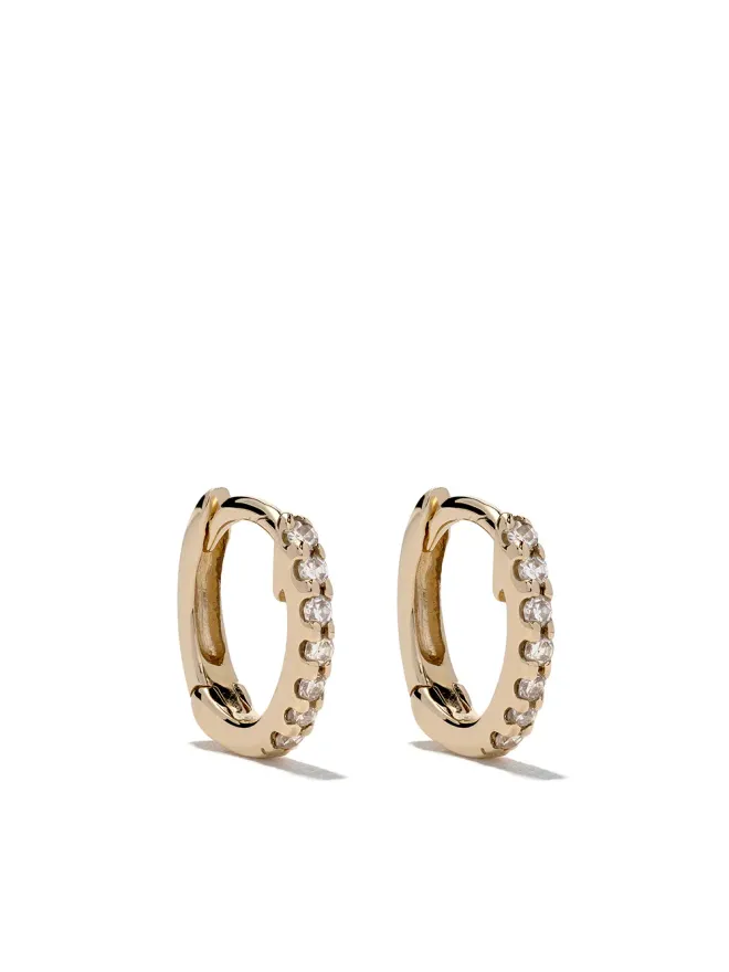 Dana Rebecca Designs Dana Rebecca Designs 14kt イエローゴールド ミニハギー ダイヤモンド イヤリングの商品画像