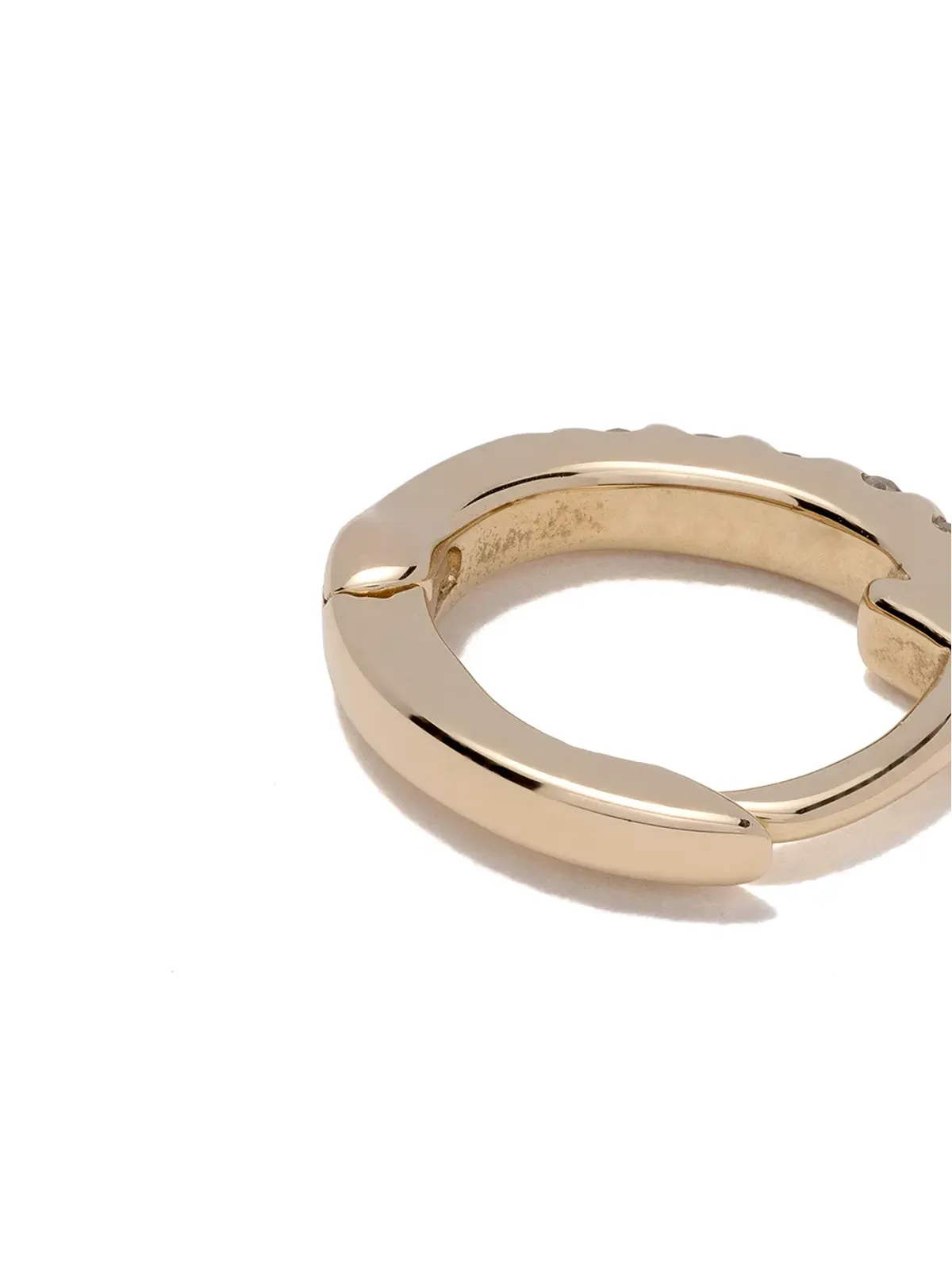 Dana Rebecca Designs 14kt イエローゴールド ミニハギー ダイヤモンド イヤリング - 画像4