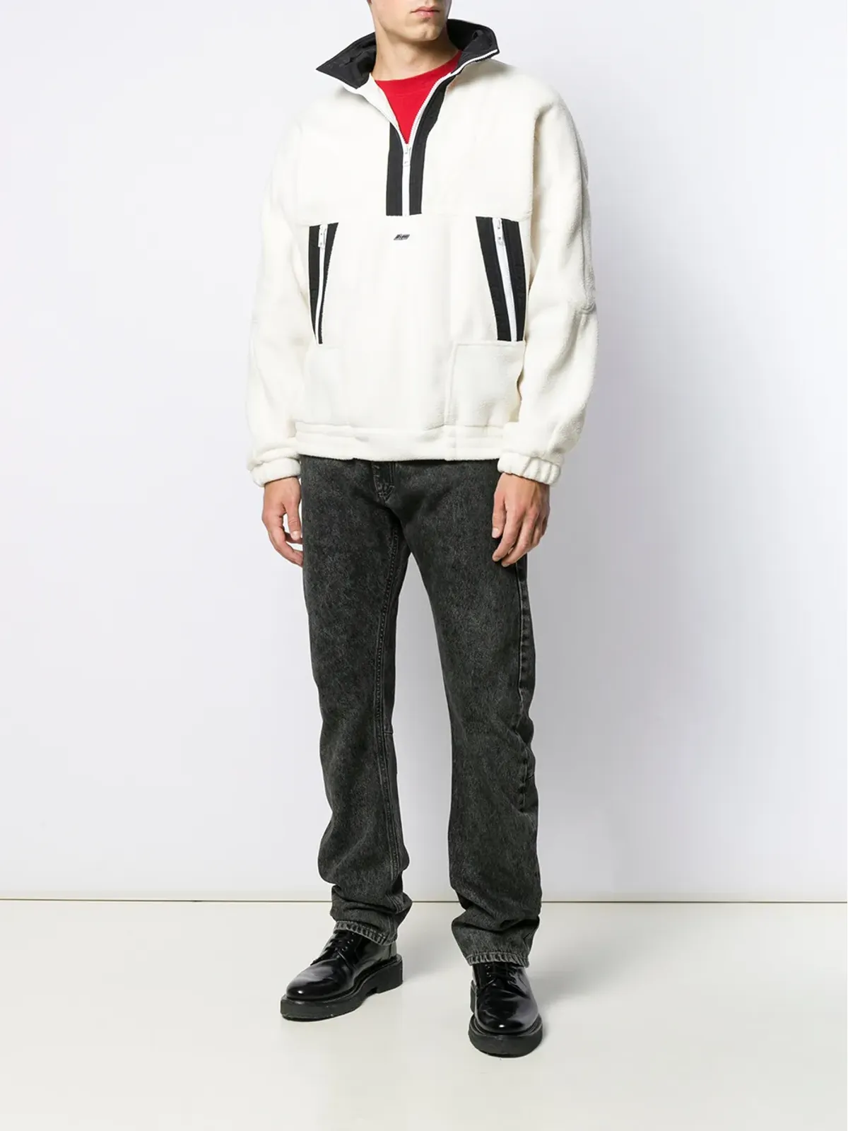 MSGM コントラストストライプ スウェットシャツ - 画像2