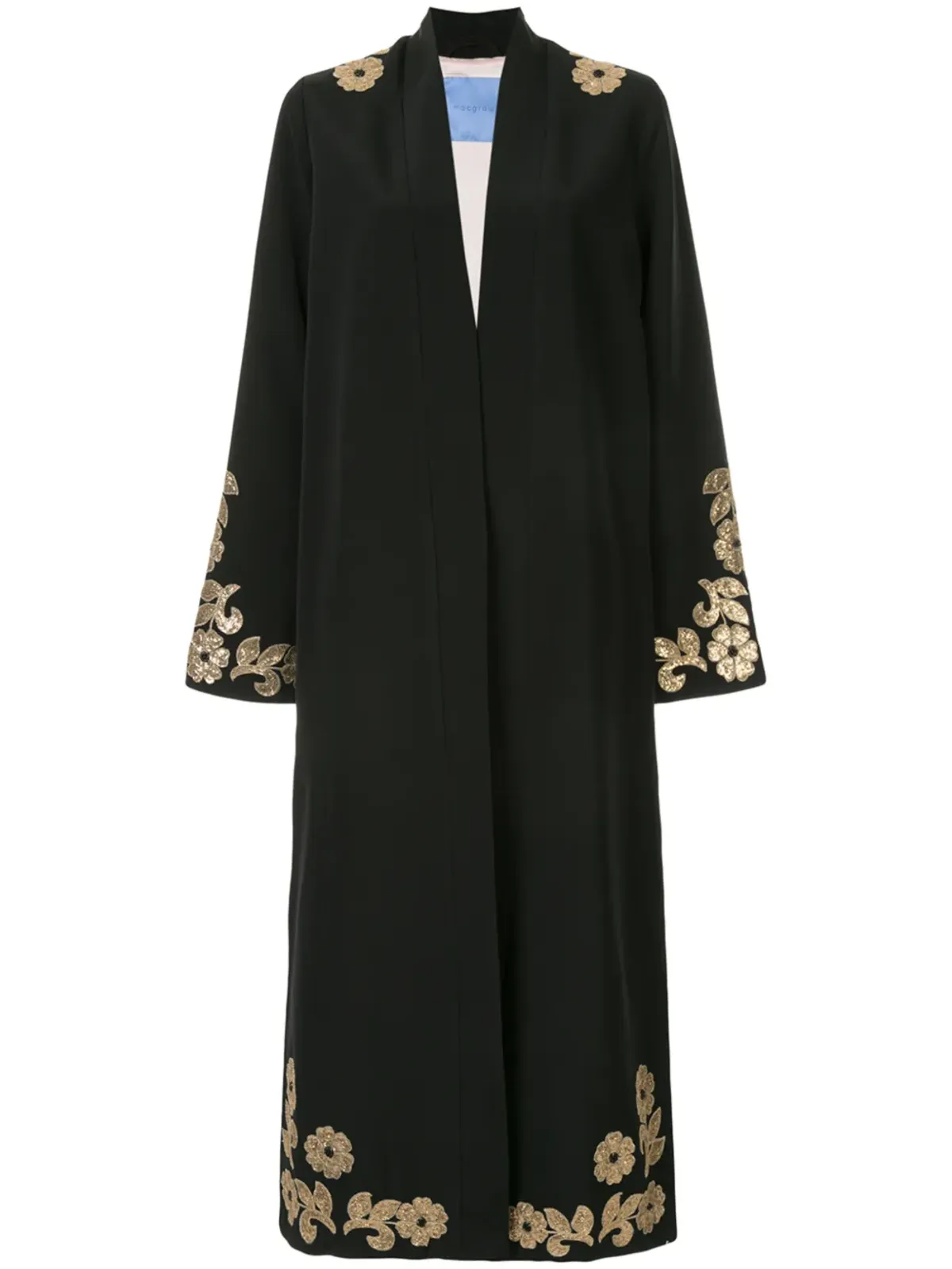 Macgraw Whiskey embellished ローブコート - Black - 画像1