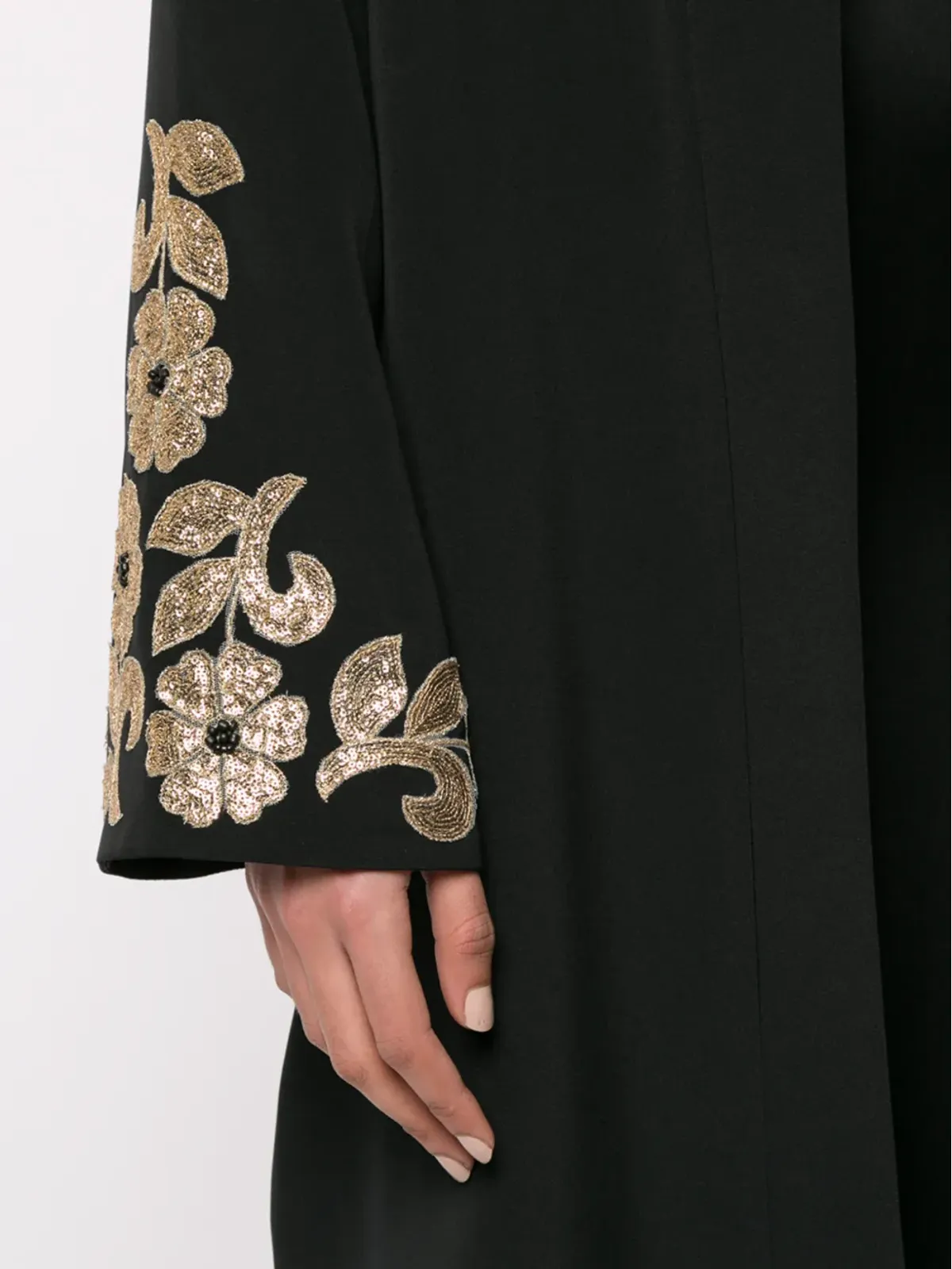 Macgraw Whiskey embellished ローブコート - Black - 画像5