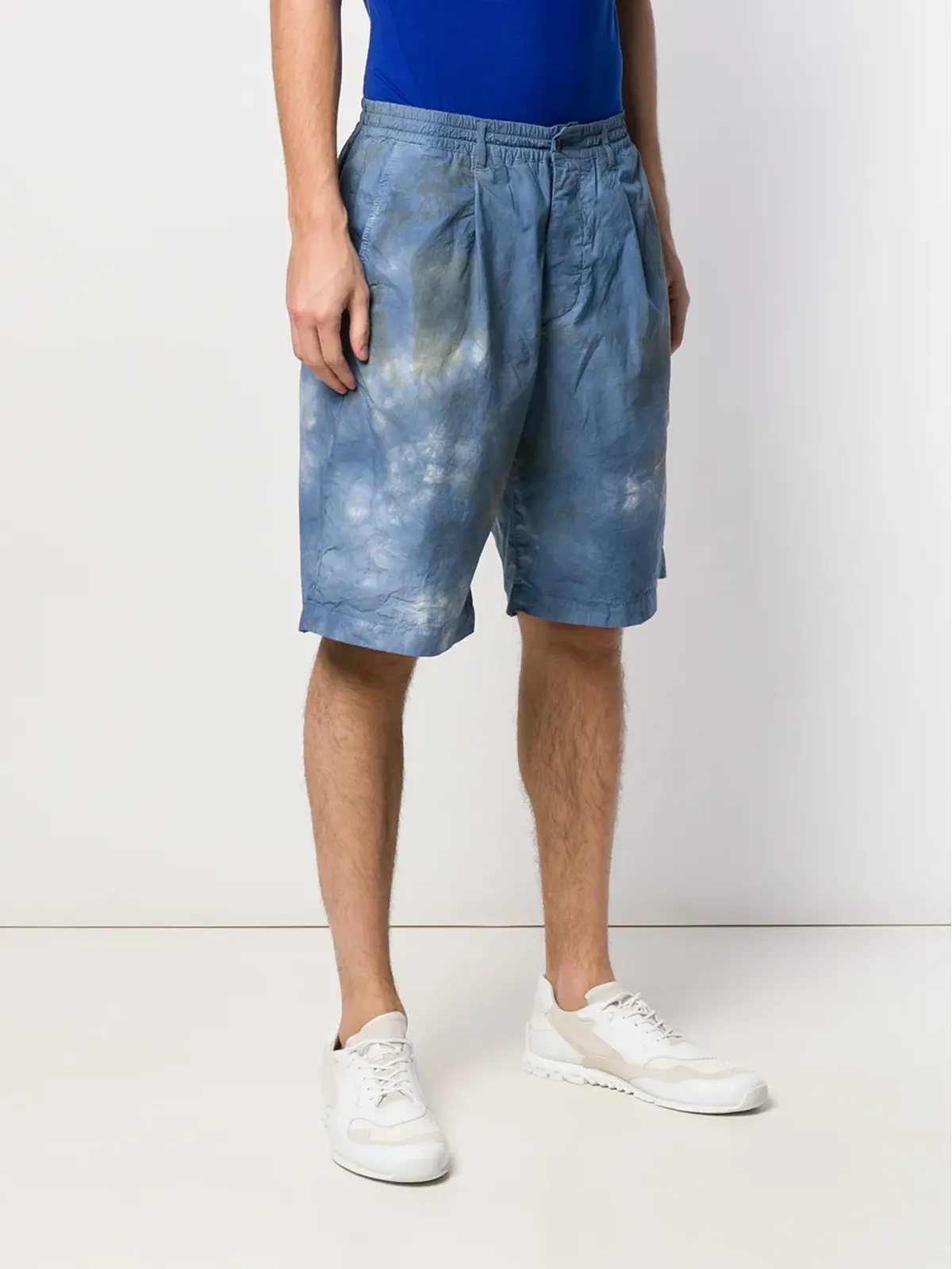 Paura タイダイ柄ベルムダショーツ - 画像3
