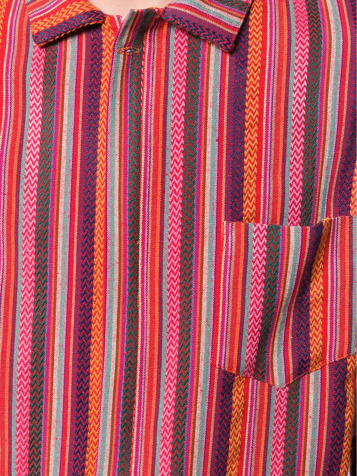 Paura 刺繍ストライプシャツ - 画像5