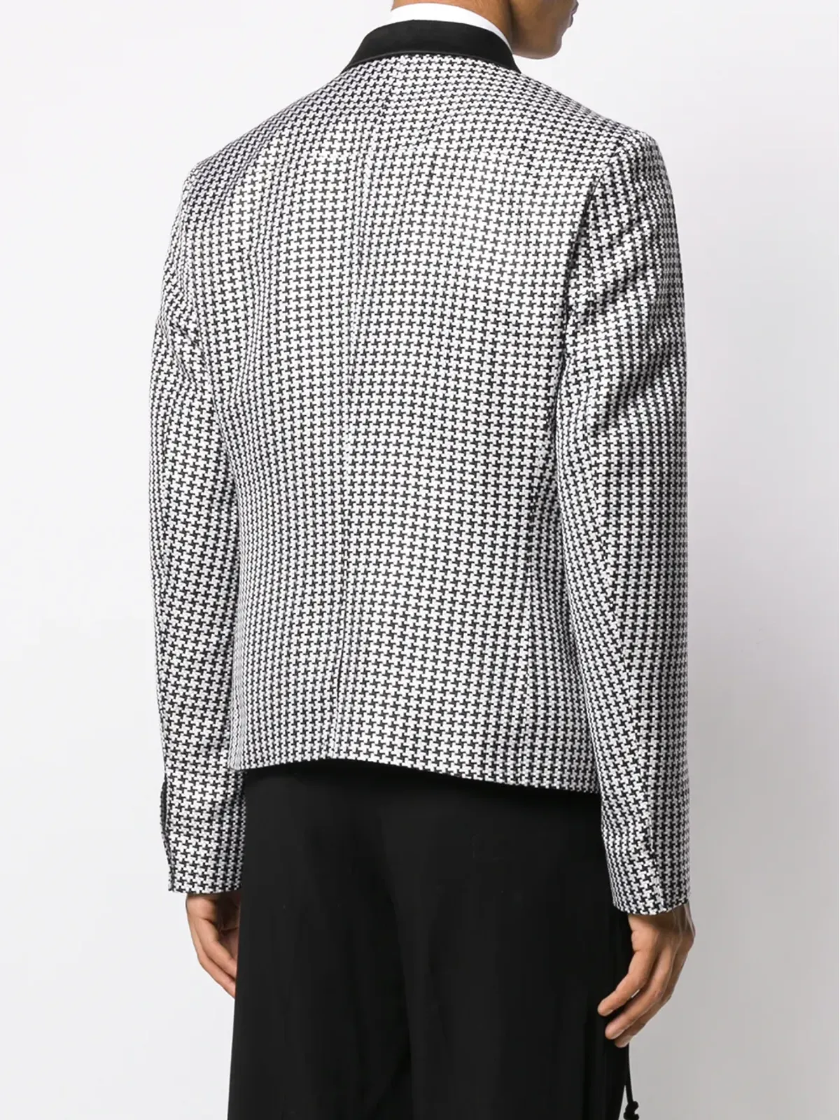 Haider Ackermann ハウンドトゥース柄ボタンジャケット - 画像4