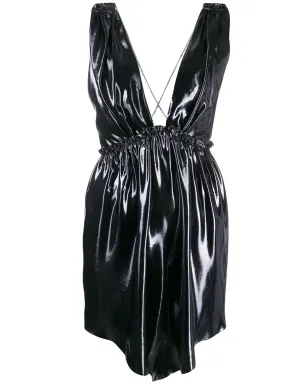 ISABEL MARANT メタリックミニドレス ブルー - サムネイル1