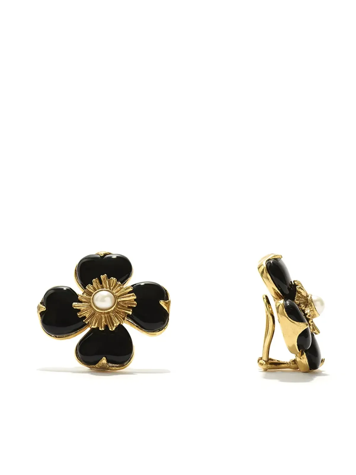 Goossens 花モチーフ クリップオンピアス - 画像2