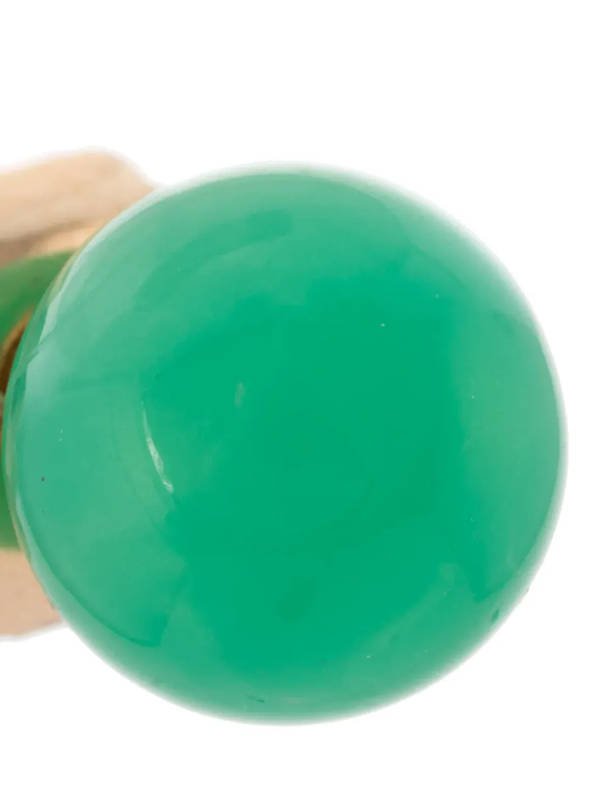 Irene Neuwirth 18kt yellow gold chrysoprase stud earrings - Green - 画像3