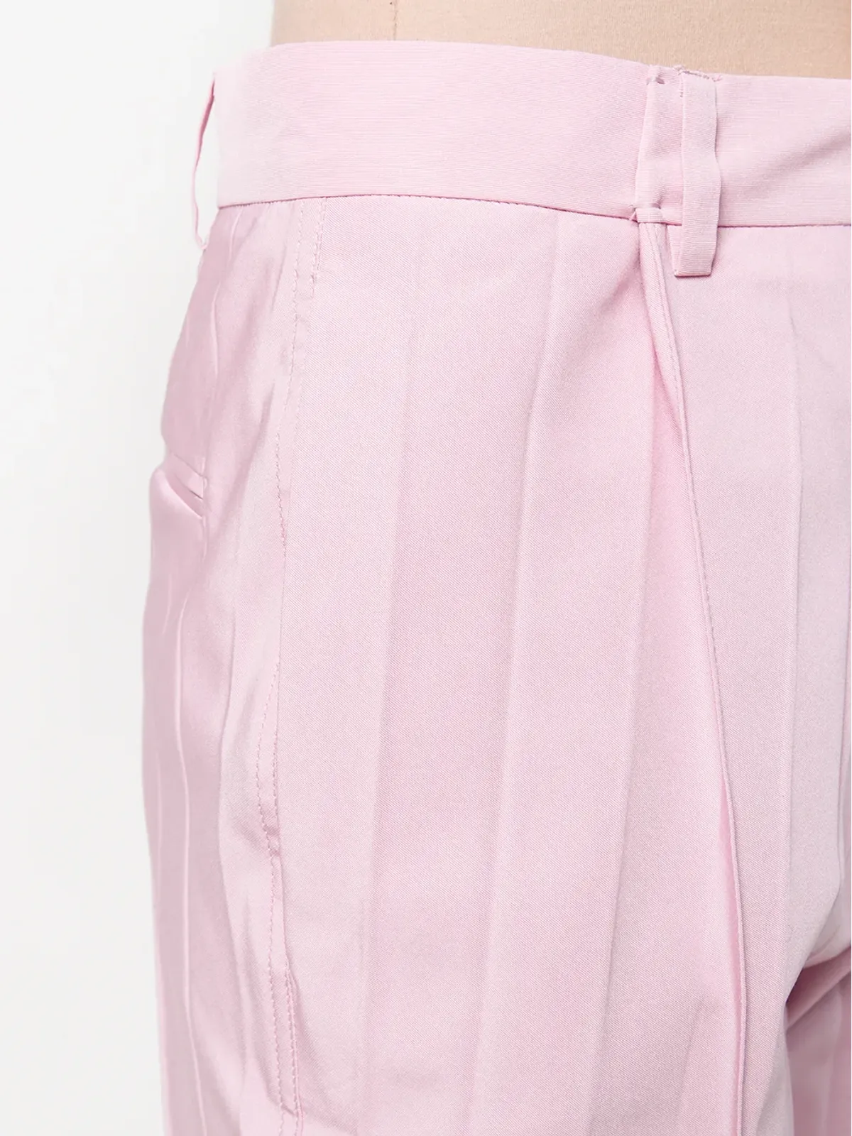 Valentino Garavani プリーツ入りクロップドパンツ - ピンク - 画像5