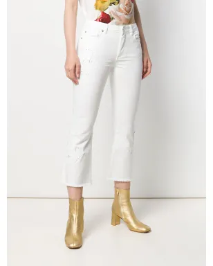 Michael Michael Kors スタッズ付きキックフレアジーンズ - White - サムネイル3