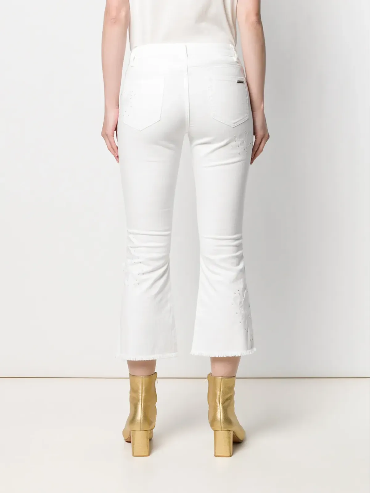 Michael Michael Kors スタッズ付きキックフレアジーンズ - White - 画像4