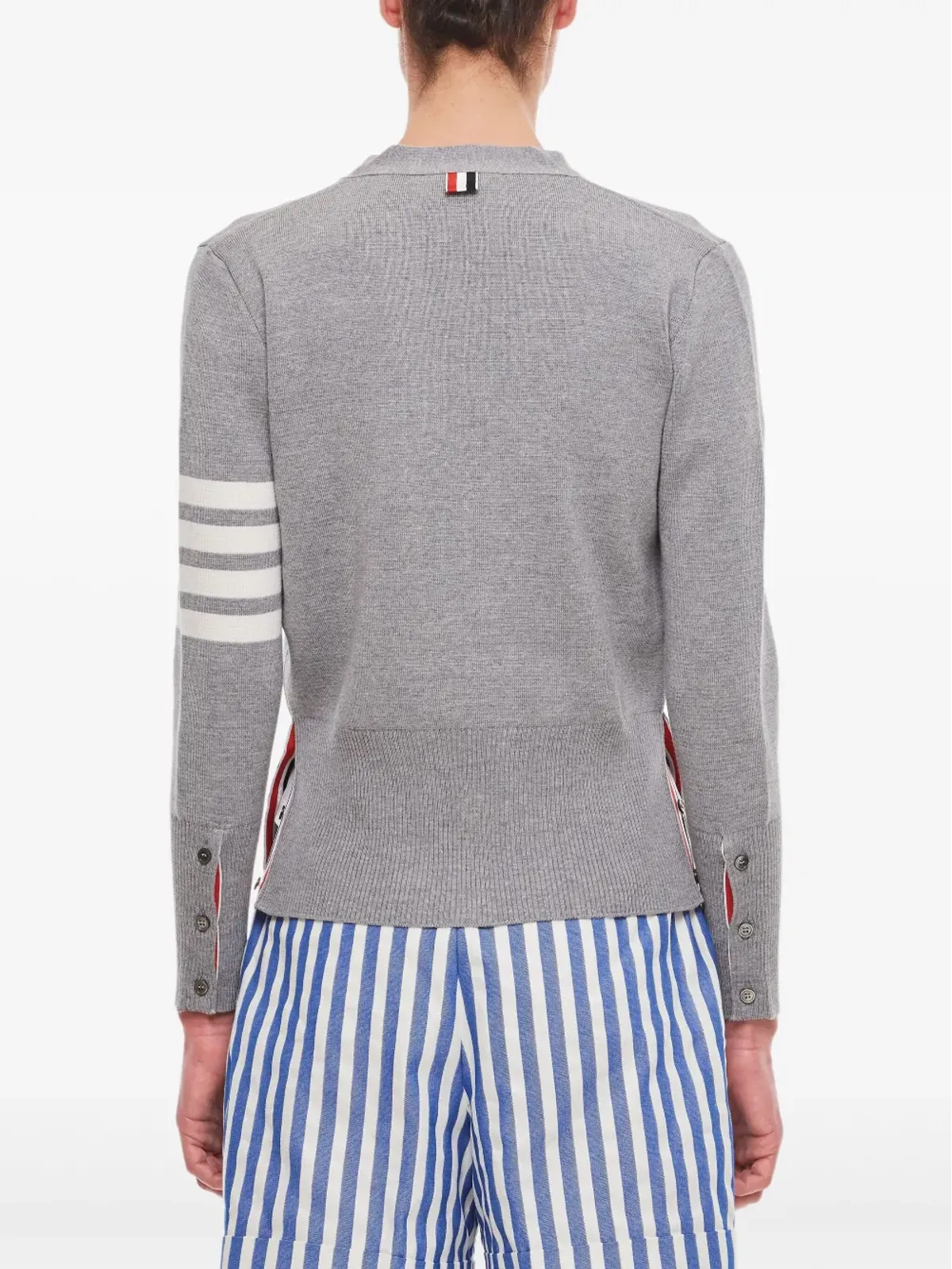 Thom Browne 4バー・ミラノ・ステッチ カーディガン - 画像3